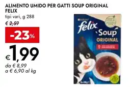 Bennet Alimento umido per gatti soup original FELIX offerta