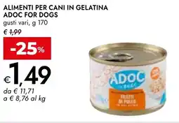 Bennet Alimenti per cani in gelatina ADOC FOR DOGS offerta