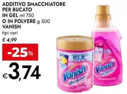 Bennet Additivo smacchiatore per bucato in gel o in polvere VANISH offerta