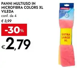 Bennet Panni multiuso in microfibra colors xl VILEDA offerta