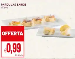 Pan Pardulas sarde offerta