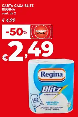 Bennet Carta casa blitz REGINA offerta