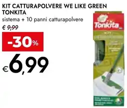 Bennet Kit catturapolvere we like green TONKITA offerta