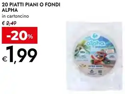Bennet 20 piatti piani o fondi ALPHA offerta