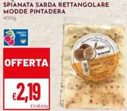Pan Spianata sarda rettangolare modde pintadera offerta