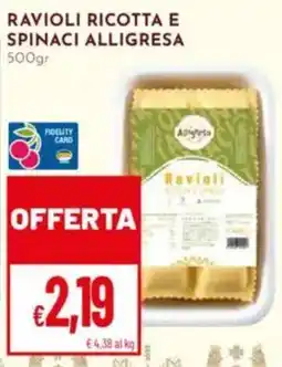 Pan Ravioli ricotta e spinaci ALLIGRESA offerta