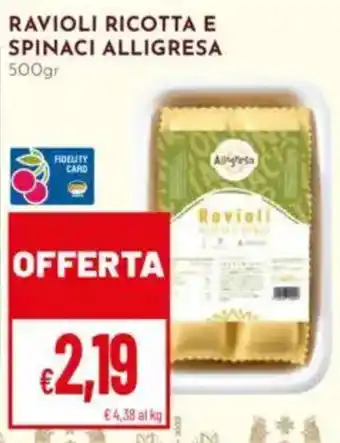 Pan Ravioli ricotta e spinaci ALLIGRESA offerta