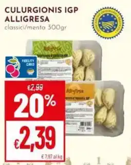 Pan Culurgionis igp ALLIGRESA offerta