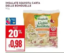 Pan Insalate squisita carta delle BONDUELLE offerta