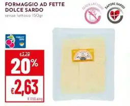 Pan Formaggio ad fette dolce sardo offerta