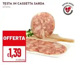 Pan Testa in cassetta sarda offerta