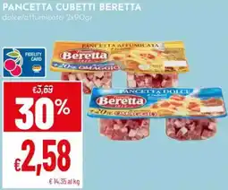 Pan Pancetta cubetti BERETTA offerta