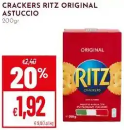 Pan Crackers ritz original astuccio offerta