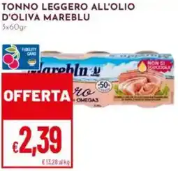 Pan Tonno leggero all'olio d'oliva MAREBLU offerta