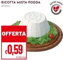 Pan Ricotta mista podda offerta