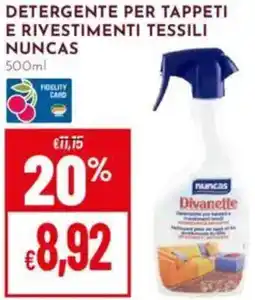 Pan Detergente per tappeti e rivestimenti tessili NUNCAS offerta