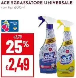 Pan Ace sgrassatore universale offerta
