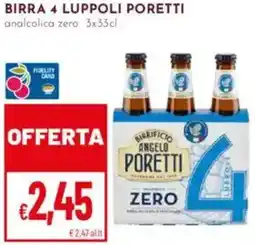 Pan Birra 4 luppoli PORETTI offerta