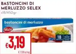 Pan Bastoncini di merluzzo SELEX offerta