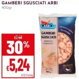 Pan Gamberi sgusciati ARBI offerta