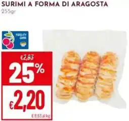 Pan Surimi a forma di aragosta offerta