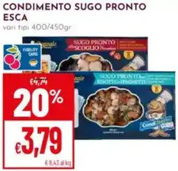 Pan Condimento sugo pronto esca offerta