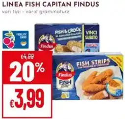 Pan Linea fish capitan FINDUS offerta