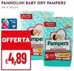 Pan Pannolini baby dry PAMPERS offerta