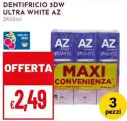 Pan Dentifricio 3dw ultra WHITE AZ offerta