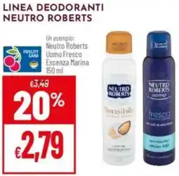 Pan Linea deodoranti NEUTRO ROBERTS offerta