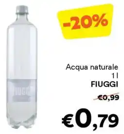 Unes Acqua naturale FIUGGI offerta