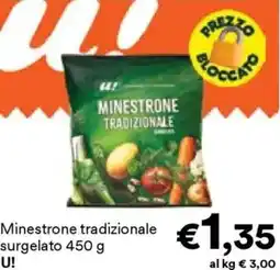 Unes Minestrone tradizionale surgelato U! offerta