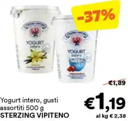 Unes Yogurt intero, STERZING VIPITENO offerta