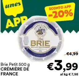 Unes Brie Petit CRÉMIÈRE DE FRANCE offerta