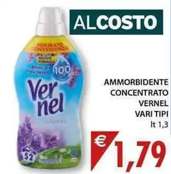 Vernel Ammorbidente Concentrato Vari Tipi 1,3lt