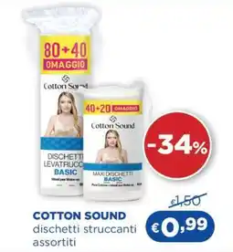 Acqua & Sapone COTTON SOUND dischetti struccanti assortiti offerta