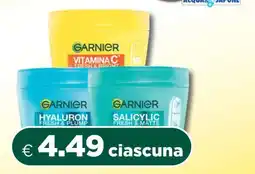 Acqua & Sapone Garnier Vitamina C, Hyaluron, Salicylic offerta
