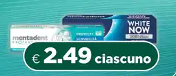Acqua & Sapone Mentadent Protect+ Sensibilità / White Now offerta