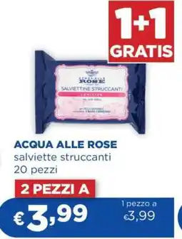 Acqua & Sapone ACQUA ALLE ROSE Salviette Struccanti offerta