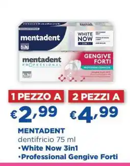 Acqua & Sapone MENTADENT dentifricio 75 ml offerta