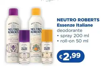 Acqua & Sapone NEUTRO ROBERTS ESSENZE ITALIANE offerta
