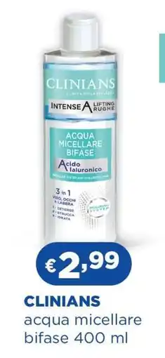 Acqua & Sapone CLINIANS acqua micellare bifase 400 ml offerta