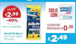 Acqua & Sapone Gillette Blue 3 offerta
