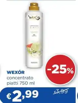 Acqua & Sapone WEXÓR concentrato piatti 750 ml offerta