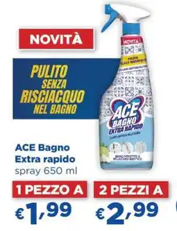 Acqua & Sapone ACE Bagno Extra rapido spray 650 ml offerta