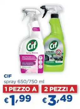 Acqua & Sapone CIF spray 650/750 ml offerta