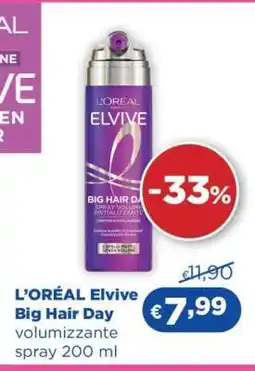 Acqua & Sapone L'ORÉAL Elvive Big Hair Day offerta