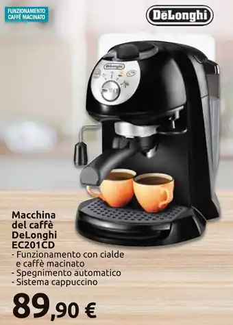 Carrefour Iper DeLonghi Macchina del Caffè EC201CD offerta
