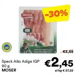 Unes Speck Alto Adige IGP MOSER offerta