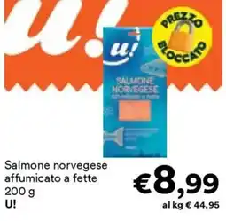 Unes Salmone norvegese affumicato a fette U! offerta